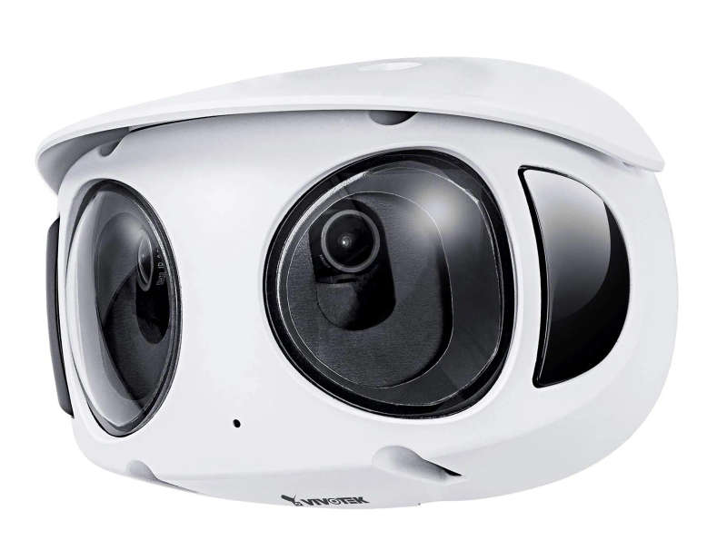 Outdoor Vandal Dome; 8MP 180° (4736x 1648); (2x4M sensors);30fps; H.265; 2.8mm each lens; D/N; I...