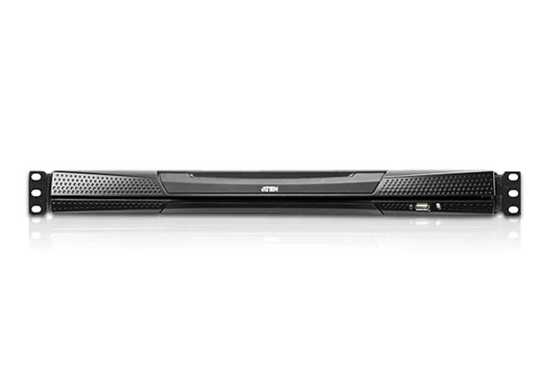 8-port 17'' Dual Rail LCD IP Cat5 KVM - D.Rail LCD KVM IP SW. W/(USKB/SPKB)/W/(US/EU) CORD