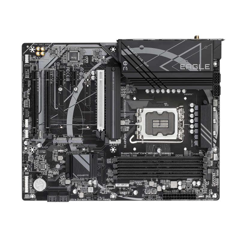 GIGABYTE Intel® Z790 Chipset for LGA 1700; 4x DDR5; 3x M2; HDMI; DP; ATX.