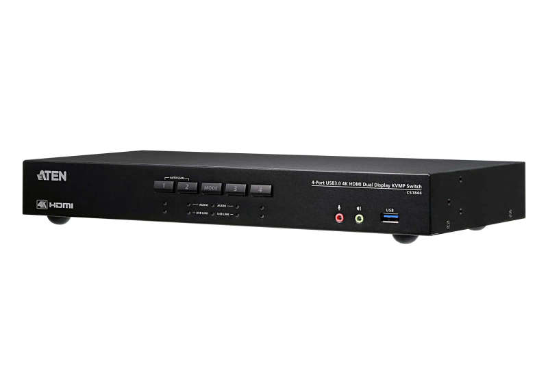 4-Port USB 3.0 4K HDMI Dual Display KVMP Switch HDMI 2.0 standard and supports up to 4K DCI (4...