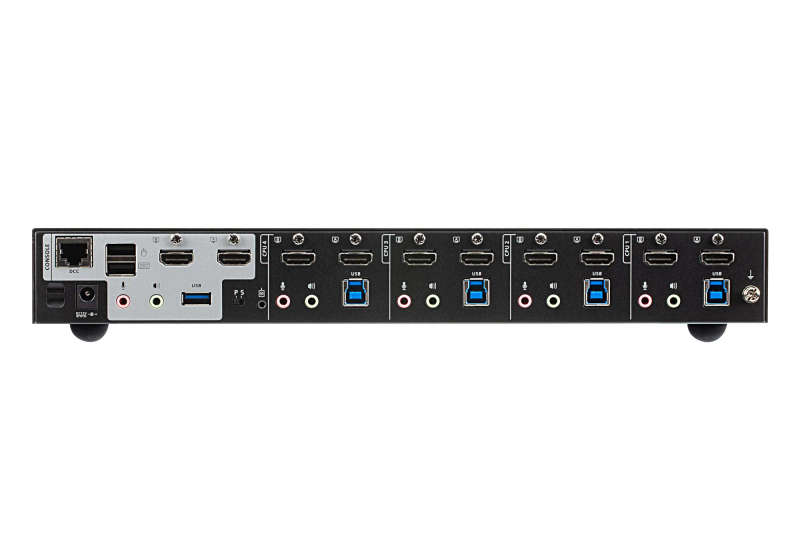 4-Port USB 3.0 4K HDMI Dual Display KVMP Switch HDMI 2.0 standard and supports up to 4K DCI (4...