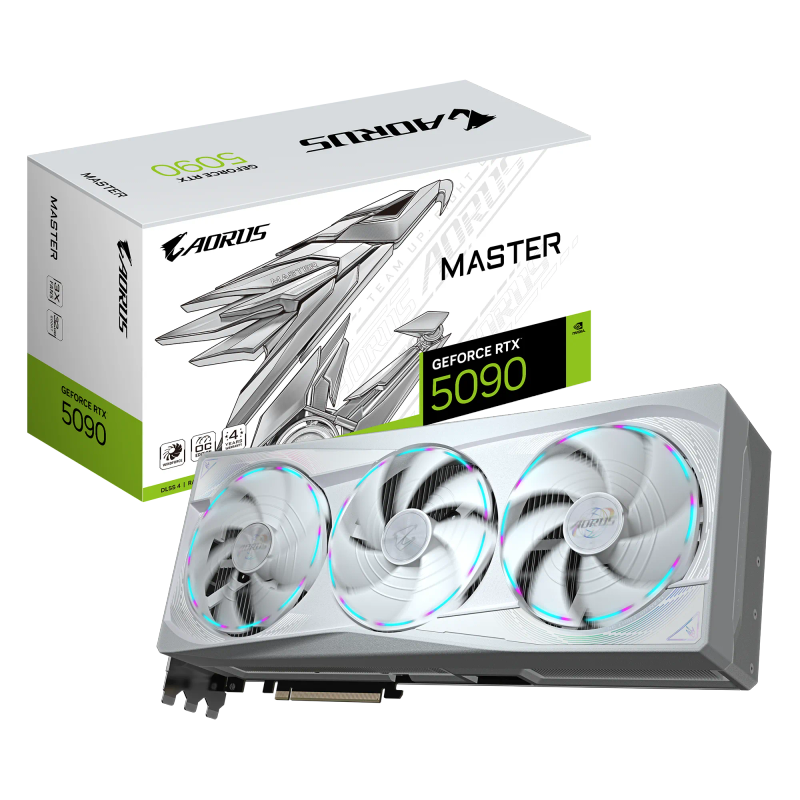GIGABYTE nVidia GeForce RTX 5090 AORUS MASTER ICE  - 32GB GDDR7; 512-Bit Memory Bus; 1x HDMI; 3x ...