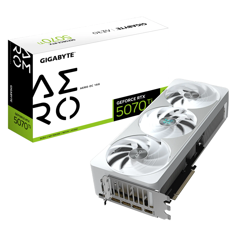 GIGABYTE nVidia GeForce RTX 5070Ti AERO OC - 16GB GDDR7 HDMIx1/DPx3