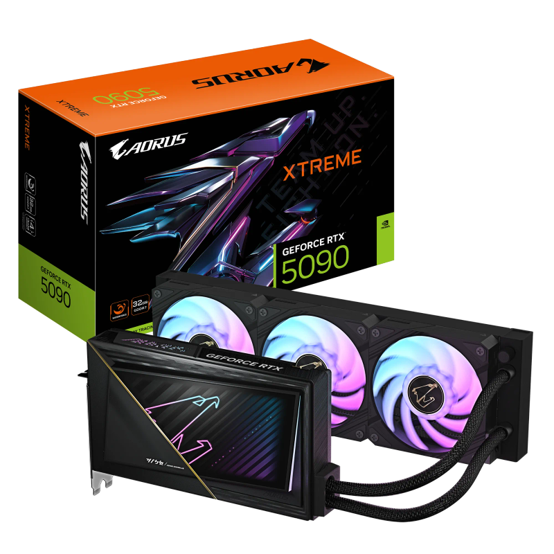 GIGABYTE nVidia GeForce RTX 5090 AORUS EXTREME W  - 32GB GDDR7; 512-Bit Memory Bus; 1x HDMI; 3x D...