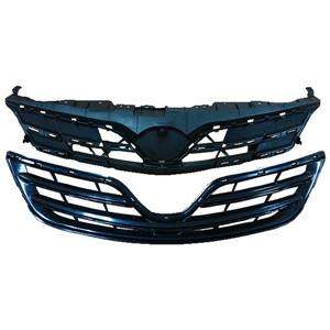 2010 2011 2012 2013 2014 TOYOTA COROLLA SPRINTER 10-14 Grille Grill Black BASE+CHR Molding
