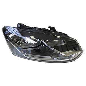 2014 2015 2016 2017 VW POLO MK5 Hatchback Headlamp / HeadLight Front Passenger Side ELEC With MOTOR