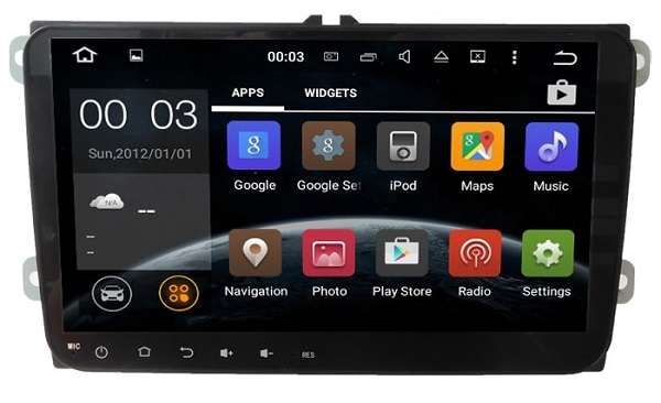 VW 9Inch Carplay and Android Auto OEM-Replacement Head Unit