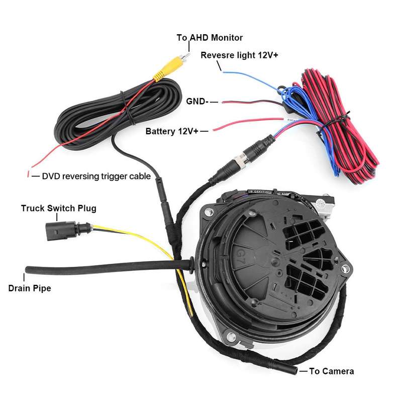 VW Badge Flip Reverse Camera for Golf and Polo