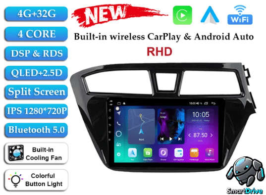 Hyundai i20 Android Navigation Infotainment Radio System 2015 to 2018
