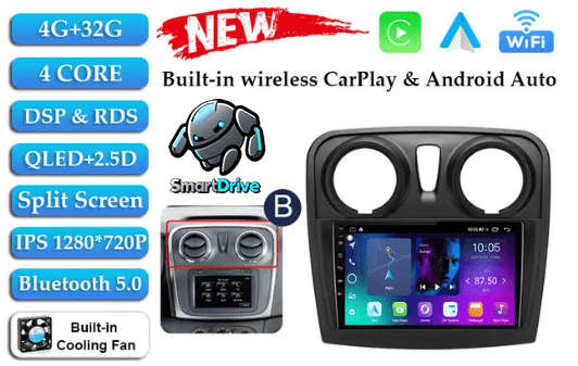 Renault Sandero 2 (2012 to 2019) Android Navigation Infotainment Radio System