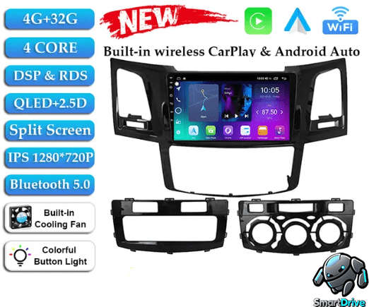 Toyota Fortuner Hilux MT (2007 to 2015) Android Navigation Infotainment Radio System