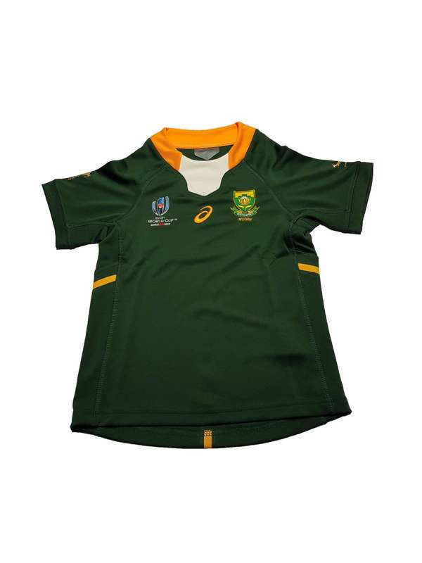 Kids Springbok Rugby World Cup Replica Jersey Green 2019 - 7-8 0.30kg
