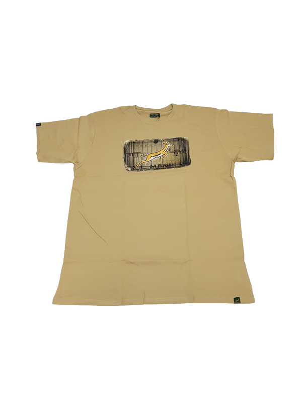T Shirt Mens Springbok Print Stn - Xl