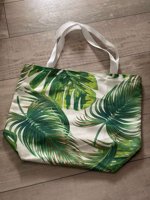 Shopping Tote Bag - Tropical Leaves