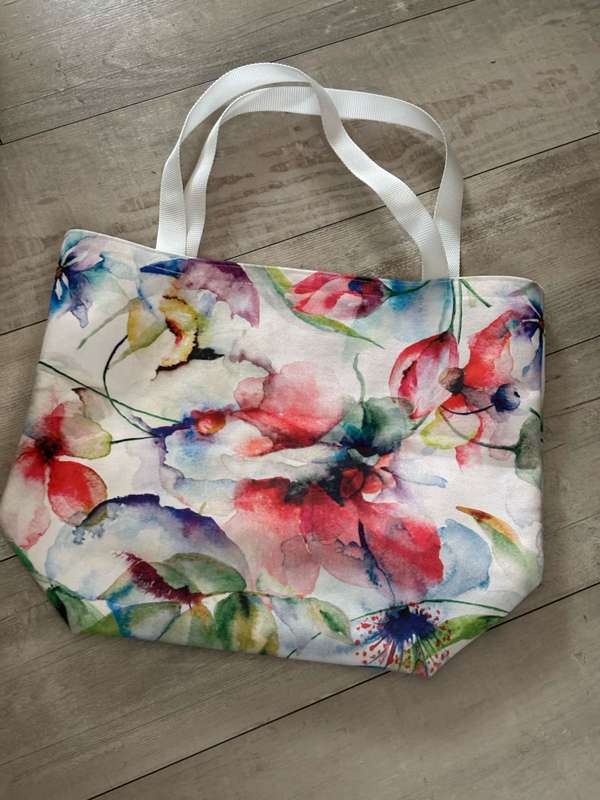 Watercolour Floral Shopping Bag