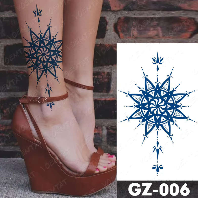 Symmetrical Geometric Elegance Temporary Tattoo
