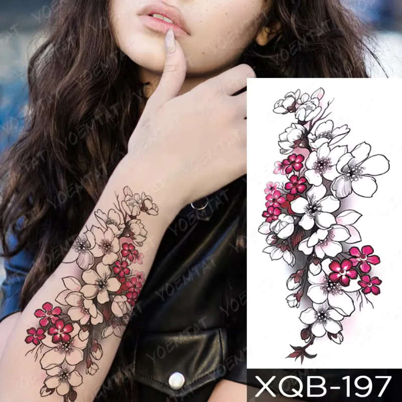 Floral Blossom Temporary Tattoo