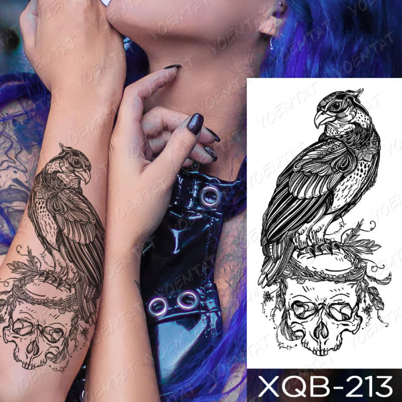 Guardian Perch Temporary Tattoo