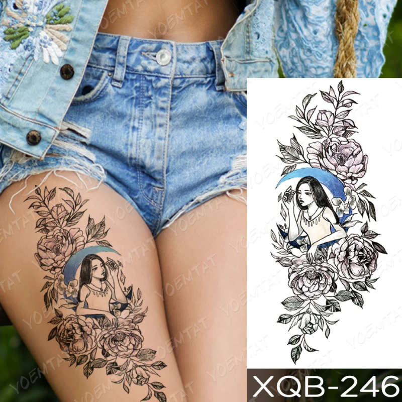 Serene Beauty & Blooms Temporary Tattoo