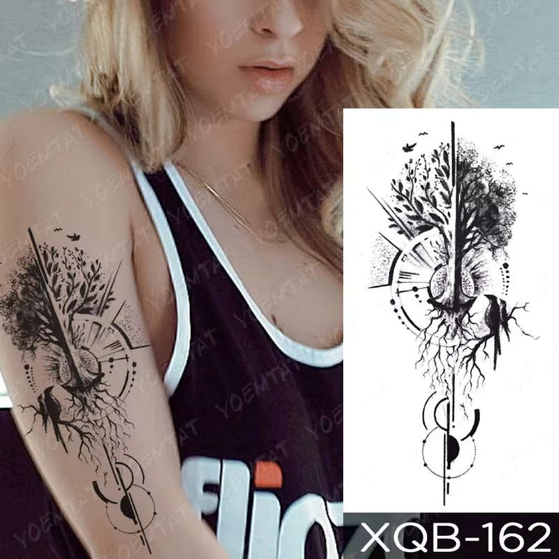 Celestial Nature Harmony Temporary Tattoo