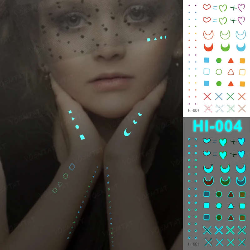 Mystical Nights Glow-In-The-Dark Temporary Tattoos