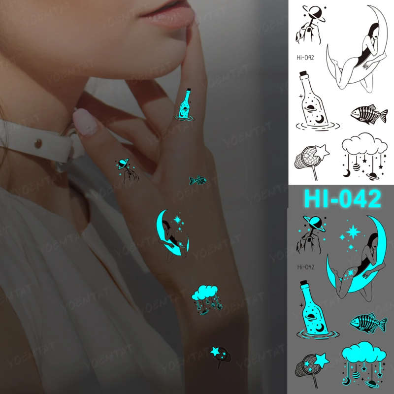 Celestial Cares Glow-In-The-Dark Temporary Tattoos