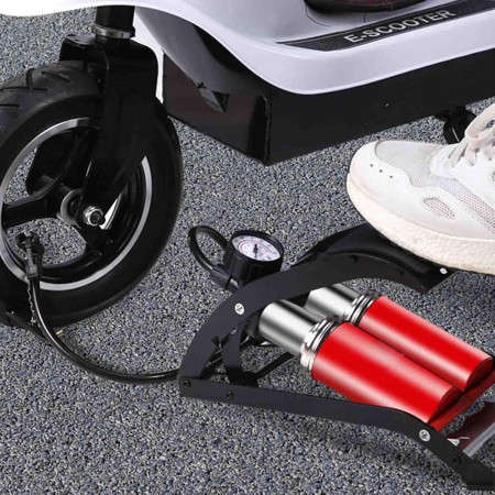 Foot Pump with gauge