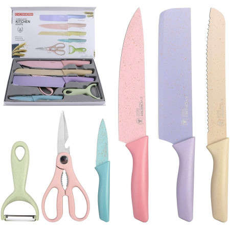 Corrugated Kitchen Knife Set 6 Piece