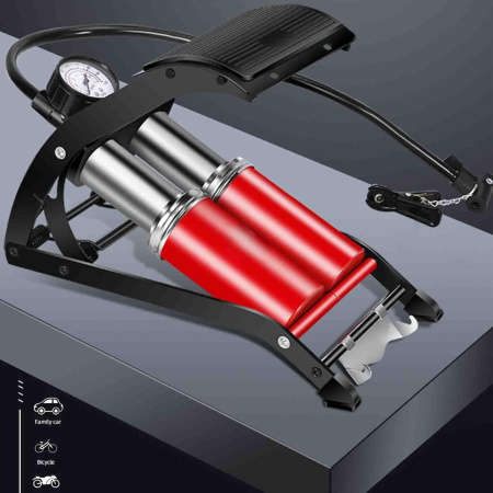 Foot Pump with gauge