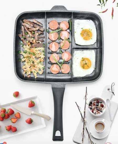 5 in 1 Magic Grill Pan Master Pan Non-Stick
