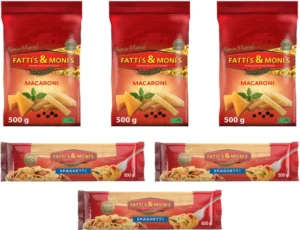 Combo Fattis & Monis Mazaroni 500g + Speghetti 500g