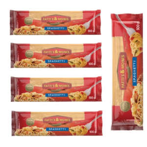 Combo Fattis & Monis Mazaroni 500g + Speghetti 500g