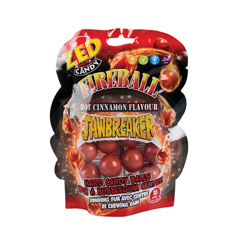 Jawbreaker - Fireball - Bubble Gum Centre - Hot Cinnamon - 132g - 4 Pack