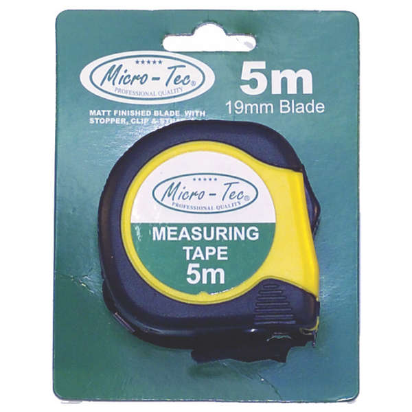 Micro-Tec - Tape Measure 5Mt X 19mm - 3 Pack