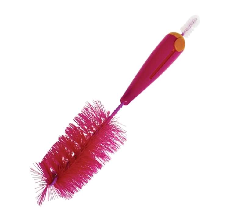 "Bottle & Nipple Brush - Cleaning Accessories - Pink - 2 Piece - 6 Pack"