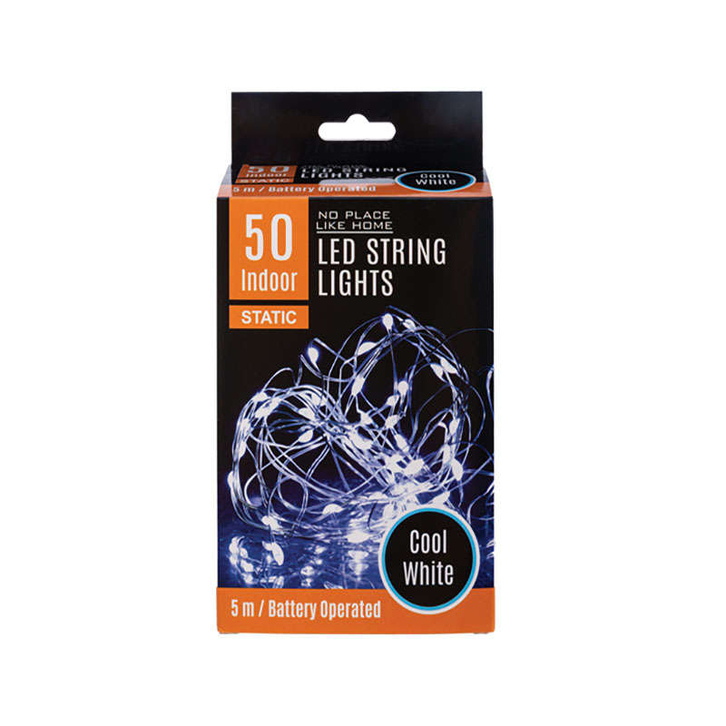 "String Lights - Indoor - Cool White - 5 m - 50 LED - 4 Pack"