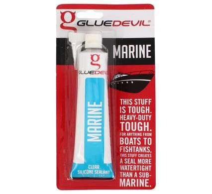 "Glue-Devil Silicone 90ml Marine (Clear) - 4 Pack"