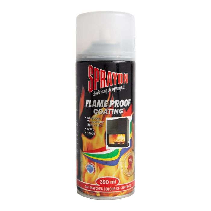 Bulk Pack x 2 Sprayon Spray Paint 390ml Ultra High Temp Gunmetal