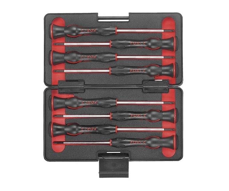 Force - 8 Piece - Jewellers Screwdriver Set - 5Xslot; 2Xph - 2 Pack