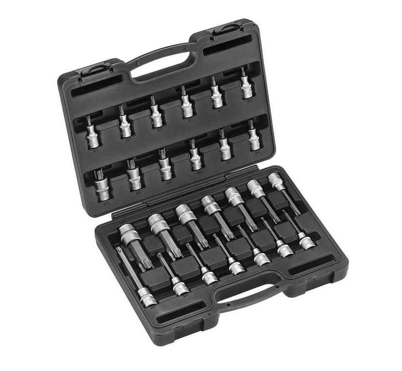 Force - 1/2 Dr 26 Piece Star Socket Bit Set