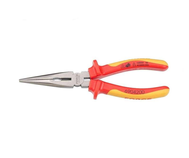 Force - Insulated Long Nose Plier 200mm