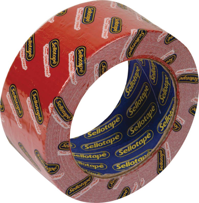Sellotape - Duct Tape - Red 48mmx25M Rolls