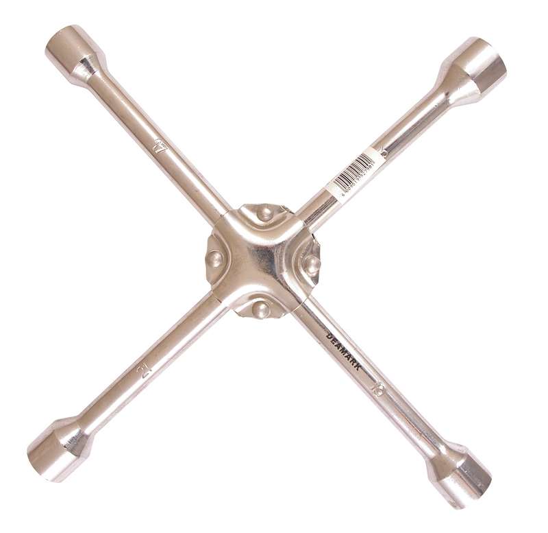 Deamark - Cross Wheel Spanner 17X19 21X23 Reinforced - 2 Pack