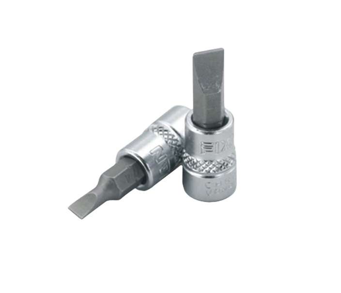 Fixman - 3/8 Dr.Bit Socket Sl6.5 Slotted Screwdriver Bit - 2 Pack