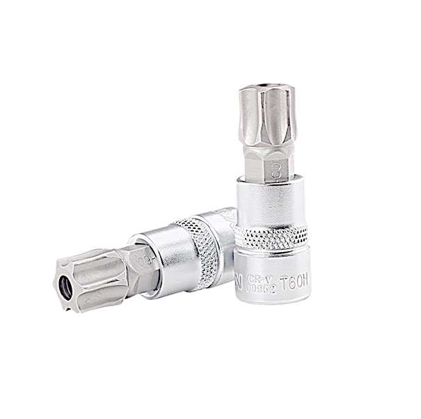 Fixman - 3/8 Dr.Bit Socket T60H Torx Security - 2 Pack