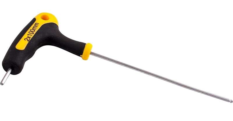 "Tork Craft - Ball Point T Handle Hex Allen Key 2.5mm x 100mm - 6 Pack"