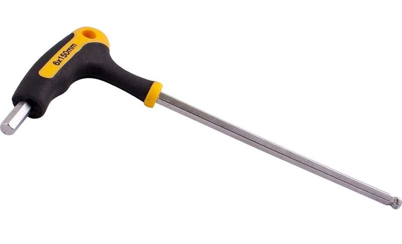 Tork Craft - Ball Point T Handle Hex Allen Key 6.0mm x 150mm - 2 Pack