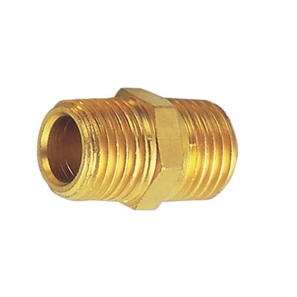 "AirCraft - Nipple Brass 1/8x3/8 M/M - 5 Pack"