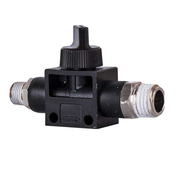 AirCraft - Pu Hose Fitting Valve 1/8M x 1/4M - 2 Pack