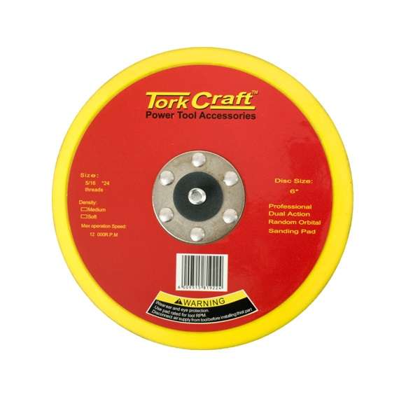 Tork Craft - Da Sander Pad Psa 5 16 - 24Unf Med Soft 150mm 6 - 2 Pack